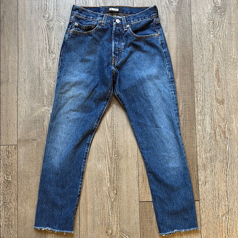 Reformation Women Jeans High Rise - Dark Wash Blue